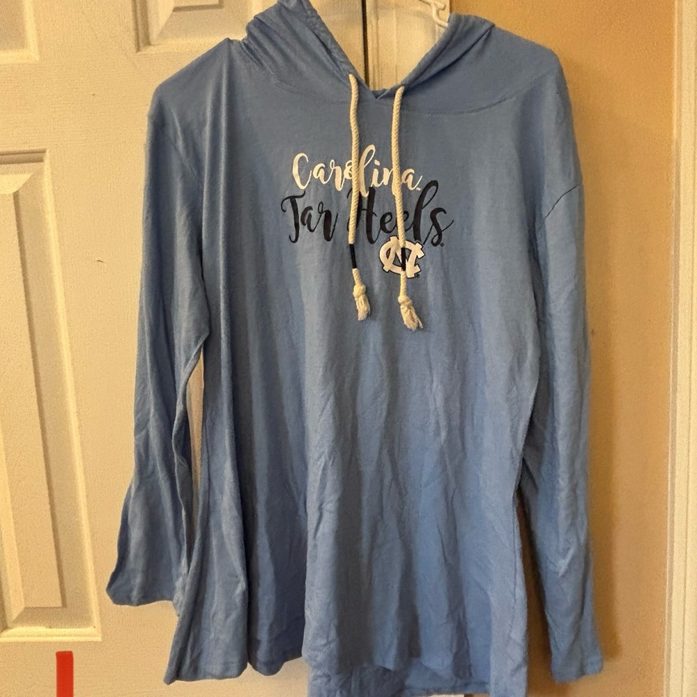 Cracker Barrel Blue Long Sleeve Hoodie Tee